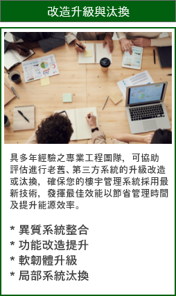 改造升級與汰換 改造升級與汰換